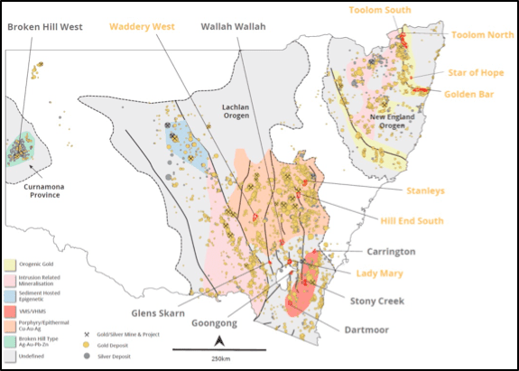 Orara Gold Field Map Sentinel Resources - Investing News Australia