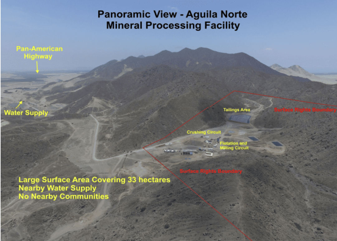 Peruvian Metals Aguila Norte Processing Plant
