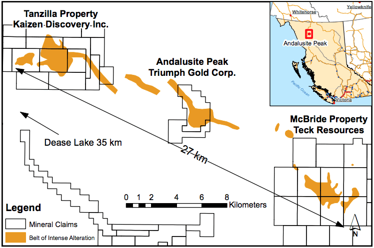 Andaluside Peak Project Map