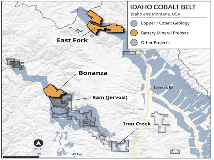 battery mineral resources idaho cobalt belt projects