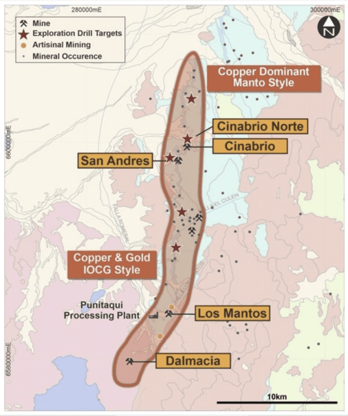 battery mineral resources minera altos de punitaqui copper complex map